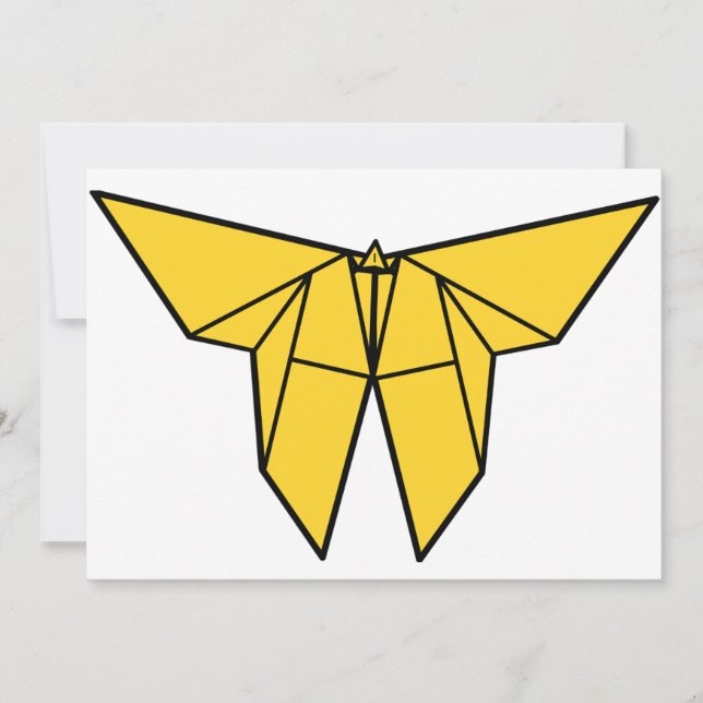 Convites da borboleta de Origami (Frente)