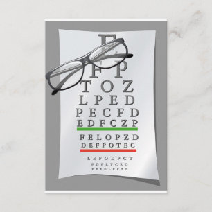 Convites da carta do optometrista