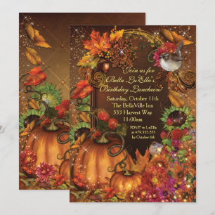 Convites da celebração do aniversário da colhei