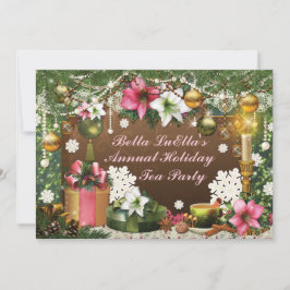 Convites da festa de Natal do feriado