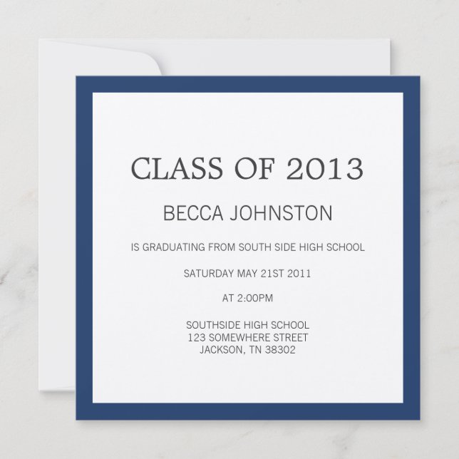 Convites da graduação do design da beira do (Frente)