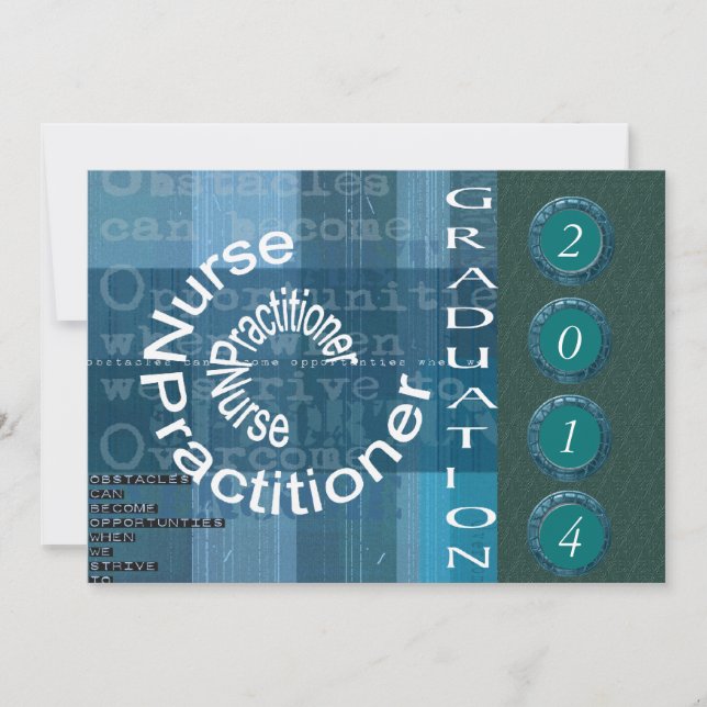 Convites da graduação do médico da enfermeira II (Frente)