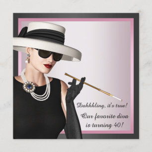 Convites Da mulher favorita da diva do divertimento o
