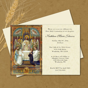 Convites da Primeira Comunhão de Jesus Católico