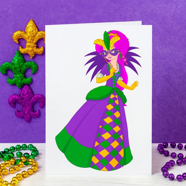 Convites da Rainha do Mardi Gras (Criador carregado)