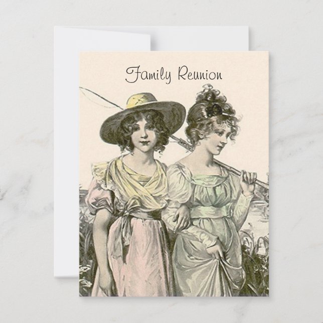 Convites da reunião de família da excursão da (Frente)