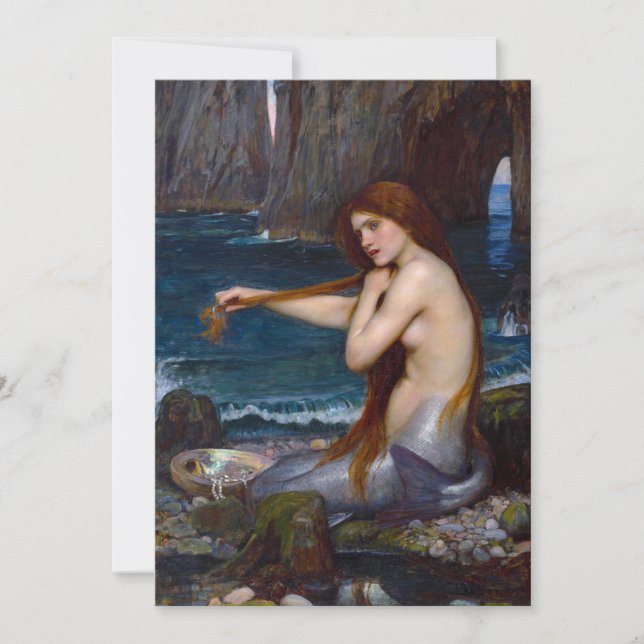 Convites da sereia de John William Waterhouse (Frente)