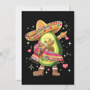 Convites Dabbing Avocado Cinco De Mayo Engraçado Mexicano P