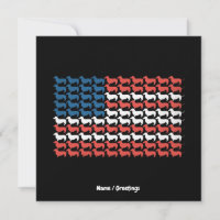Dachshund 4 de julho Patriótico da Bandeira Americ