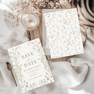 Convites Dacil Delicar Floral Wildflower Save Date