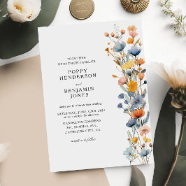 Convites Dacil Floral Wildflower Wedding