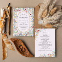 Dados de Casamento de Lavandas de Vintage Wildflow