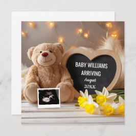 Convites Daffodil Baby Anunciando Mídia Social