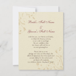 Convites Daffodils e trigo de Fuschia