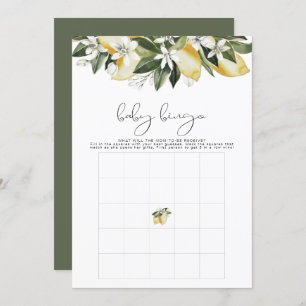 Convites DAHLIA Lemon Citrus Fruta Chá de fraldas Bingo Gam