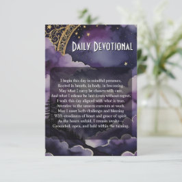 Convites Daily Devotional Pagan Prayer Pocket Ritual Card
