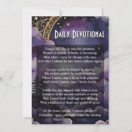 Convites Daily Devotional Pagan Prayer Pocket Ritual Card
