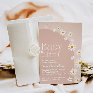 Convites Daisy Baby in blogue Boho Girl Chá de fraldas