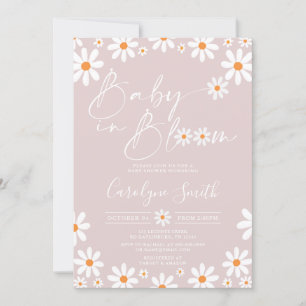 Convites Daisy Baby in blogue Girl Chá de fraldas Invitatio