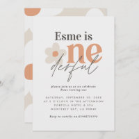 Daisy boho retro terracotta natural