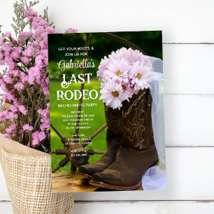 Convites Daisy Boots Última Festa de solteira do Rodeio Oci