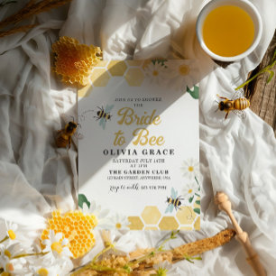 Convites Daisy Bride para o chá de panela da Abelha