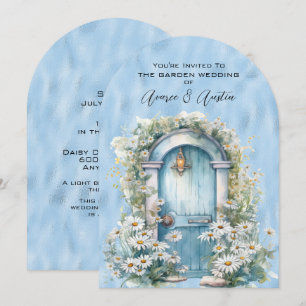 Convites Daisy da Porta do Jardim do Shimmer Azul