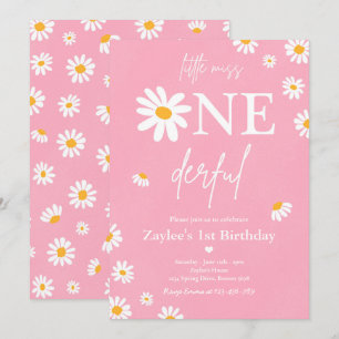 Convites Daisy Festa de aniversário Bohmian Little Miss On