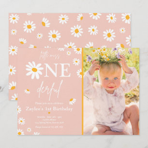 Convites Daisy Festa de aniversário Bohmian Little Miss On