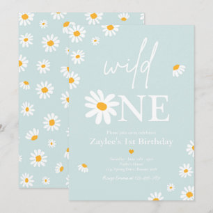 Convites Daisy Festa de aniversário Bohmian Wild One prime