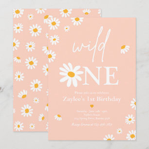 Convites Daisy Festa de aniversário Bohmian Wild One prime