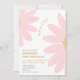 Convites Daisy Festa de aniversário Bohmian Wild One primei