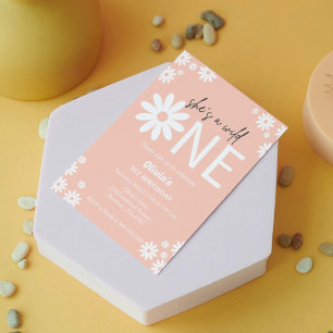 Convites Daisy First festa de aniversário bohemian wilone I