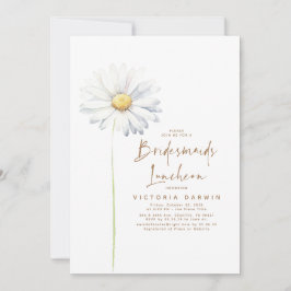 Convites Daisy Floral Bridesmaids Luncheon Chá de panela