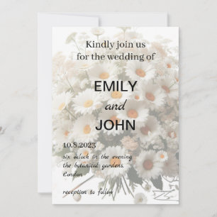 Convites Daisy Floral Wedding