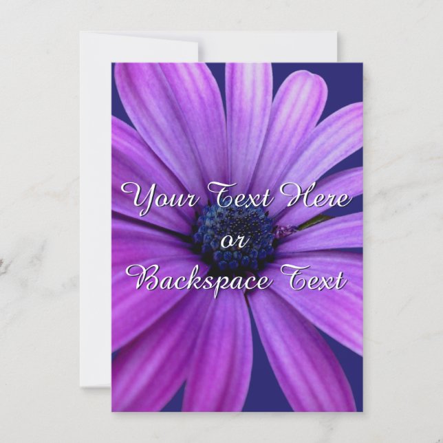 Convites Daisy Invices Personalizado Daisy RSVP Card (Frente)