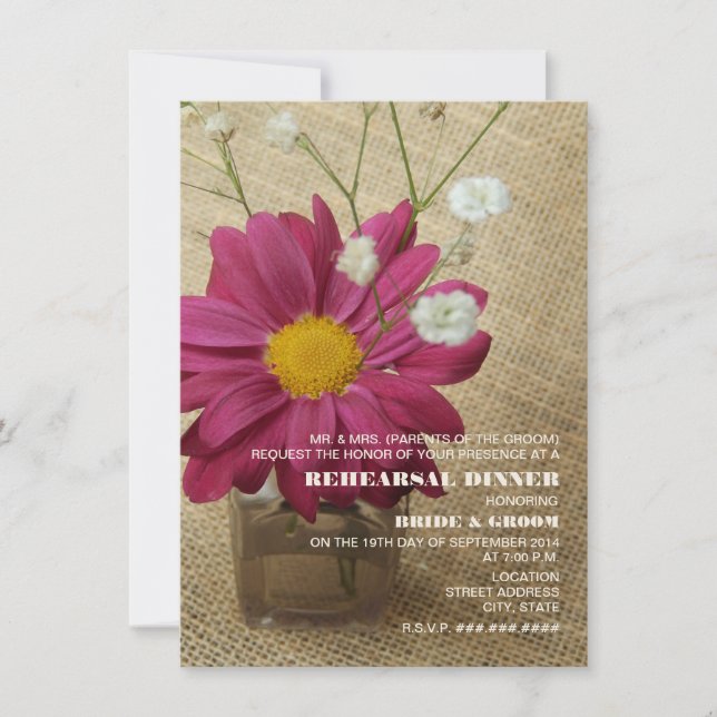 Convites Daisy No Janto De Ensaio De Bicicleta Apothecary (Frente)