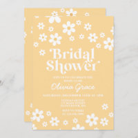 Daisy Retro yellow Floral Chá de panela