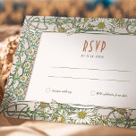 Convites Daisy RSVP Insert Vintage Art Nouveau por Mucha<br><div class="desc">Cartão RSVP do Casamento vintage Art Nouveau, de Alphonse Mucha, num design floral, romântico e caprichoso. Os florescimentos vitorianos complementam os tipos clássicos de arte deco fonts. Introduza as suas informações personalizadas e está concluído. Se você quiser mudar o design, simplesmente clique no botão azul "Personalizar". Muito obrigado por considerar...</div>