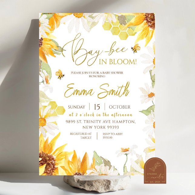 Convites Daisy Sunflower Beer Invitation (Criador carregado)