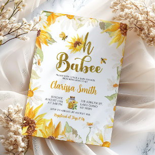 Convites Daisy Sunflower Summer Beer Invitation