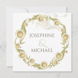 Convites Daisy Wildflower Foto para salvar o aviso de data