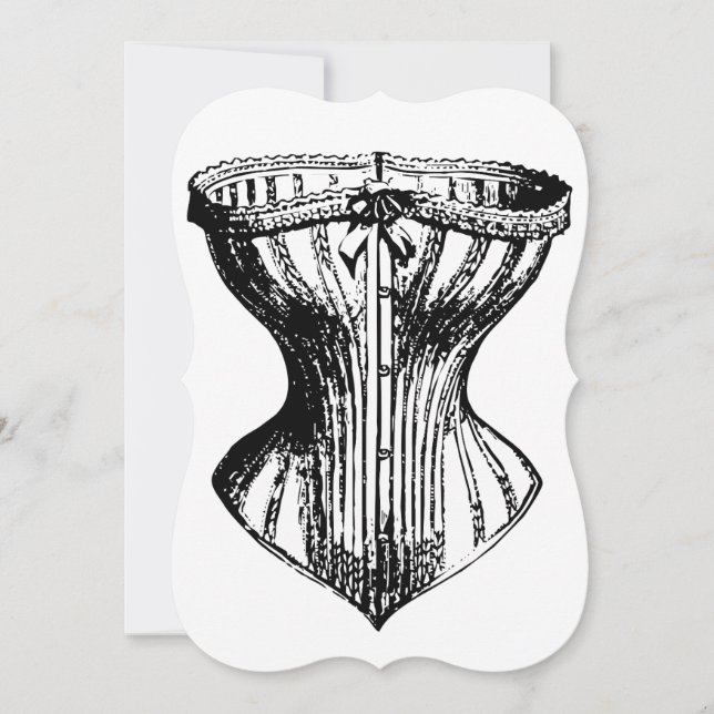 Convites Damas de honra necessárias cute espartilho diverti (Frente)