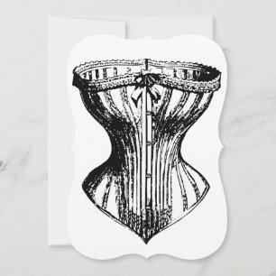 Convites Damas de honra necessárias espartilho engraçado