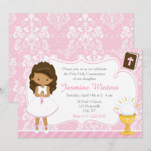 Convites Damasco da Primeira Comunhão da África Americana