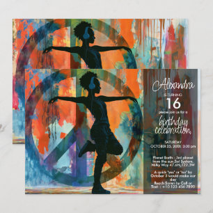 Convites Dança da Liberdade Arte de Paz Urbana Moderna