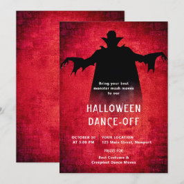 Convites Dança Dança Dança Drácula Vermelha do Partido das