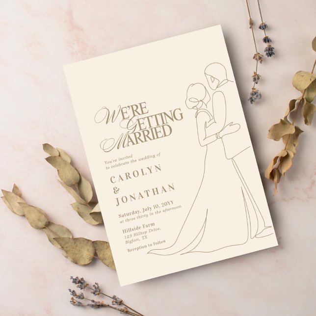 Convites Dança de Casamento do Monograma Dourado Romântico  (Criador carregado)