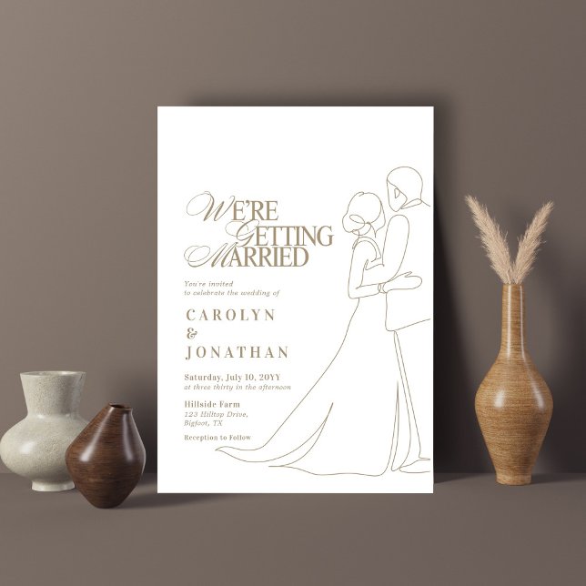 Convites Dança de Casamento do Monograma Dourado Romântico  (Criador carregado)