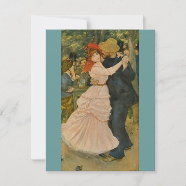 Convites Dança de Pierre-Auguste Renoir em Bougás (1883) (Frente)